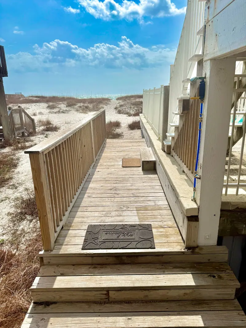 Boardwalk to the beach, Dolphin View A